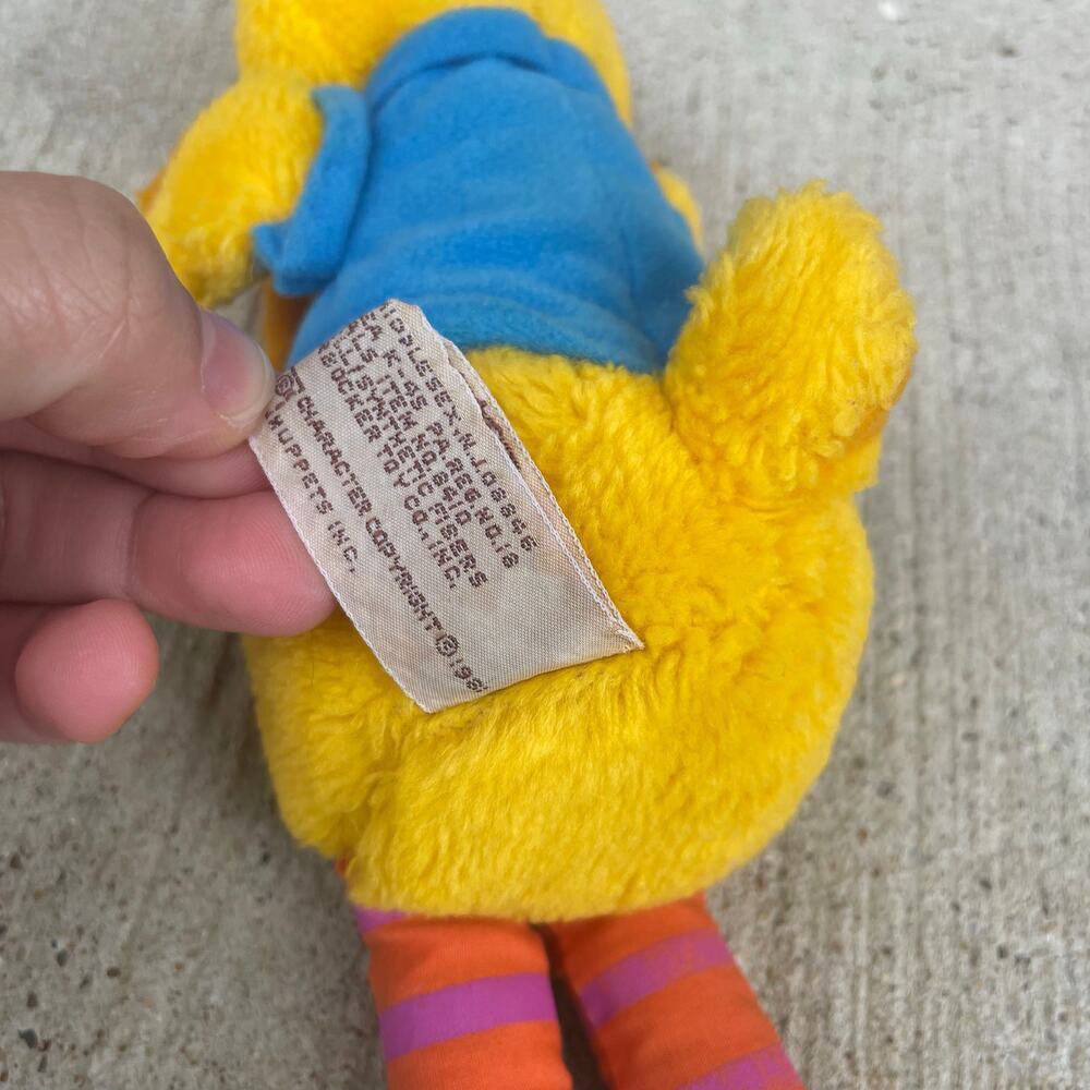 VINTAGE Big Bird 10" Sesame Street Applause 1981 Plush Toy Stuffed Animal - Picture 6 of 7